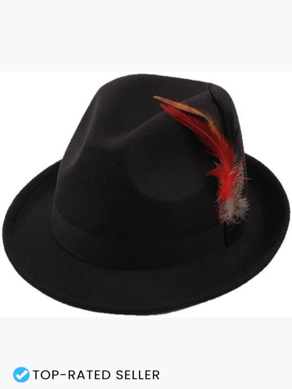 Vintage Felt Fedora Hat Short Brim Panama Derby Classic Jazz Cap Dressy Unisex